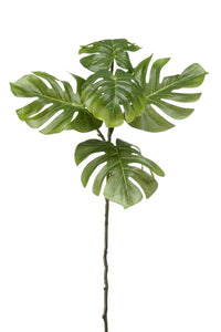 Monstera artificial - 1 tallo - Verde