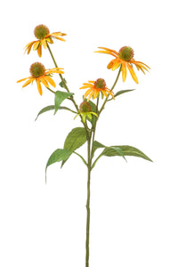 Coneflower artificial - 1 tallo - amarillo