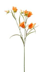 Rama de campanilla artificial - 1 tallo - naranja